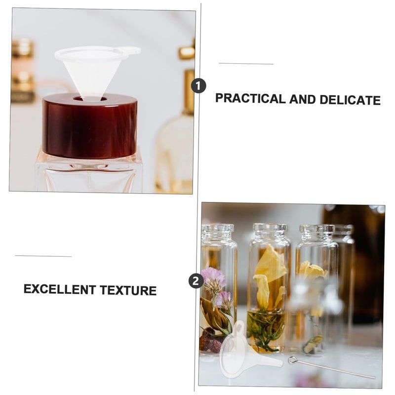 10 Pack Mini Funnels Portable for Perfume Essential Oils Transfer Lightweight DIY Tool - Image 4